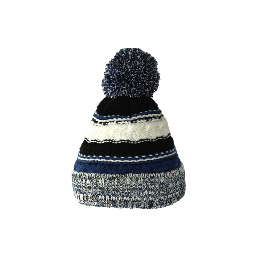 Navy bobble hat on sale