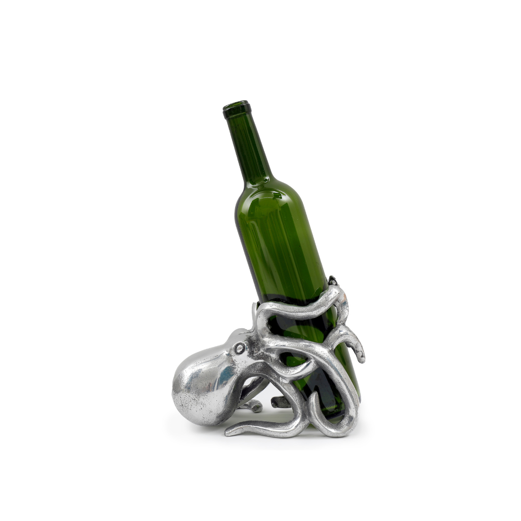 Silver Octopus Wine Bottle Holder Keep Cosy