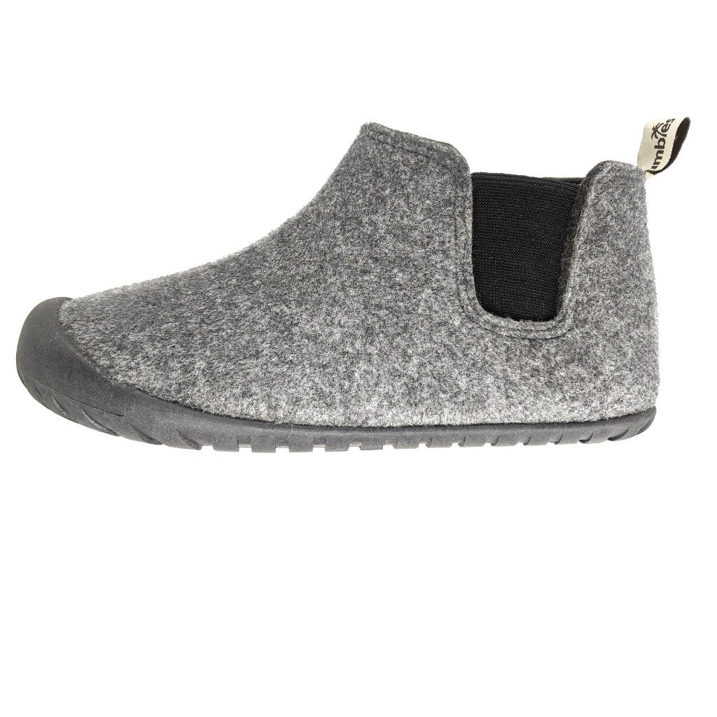 Grey slipper boots discount uk