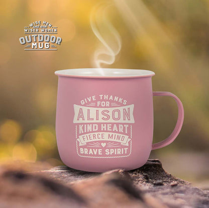 Melamine Personalised Women's Names Outdoor Mugs