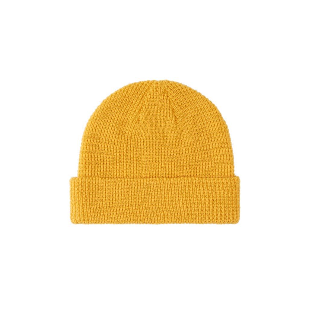 Quiksilver Waffle Knit Mustard Yellow Beanie