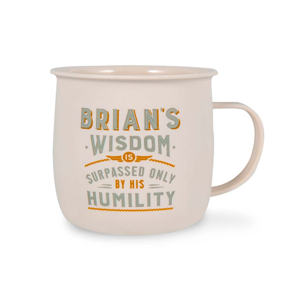 Melamine Personalised Men's Names Outdoor Mugs