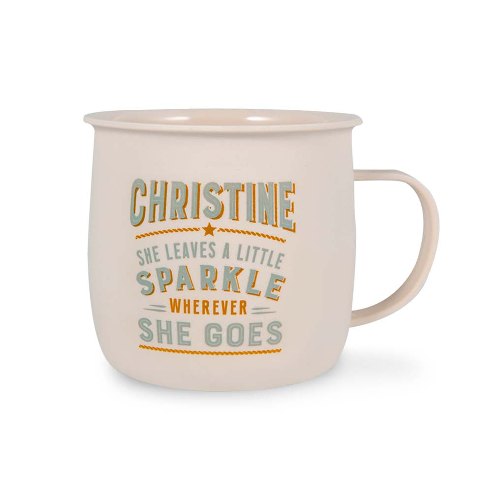 Melamine Personalised Women's Names Outdoor Mugs