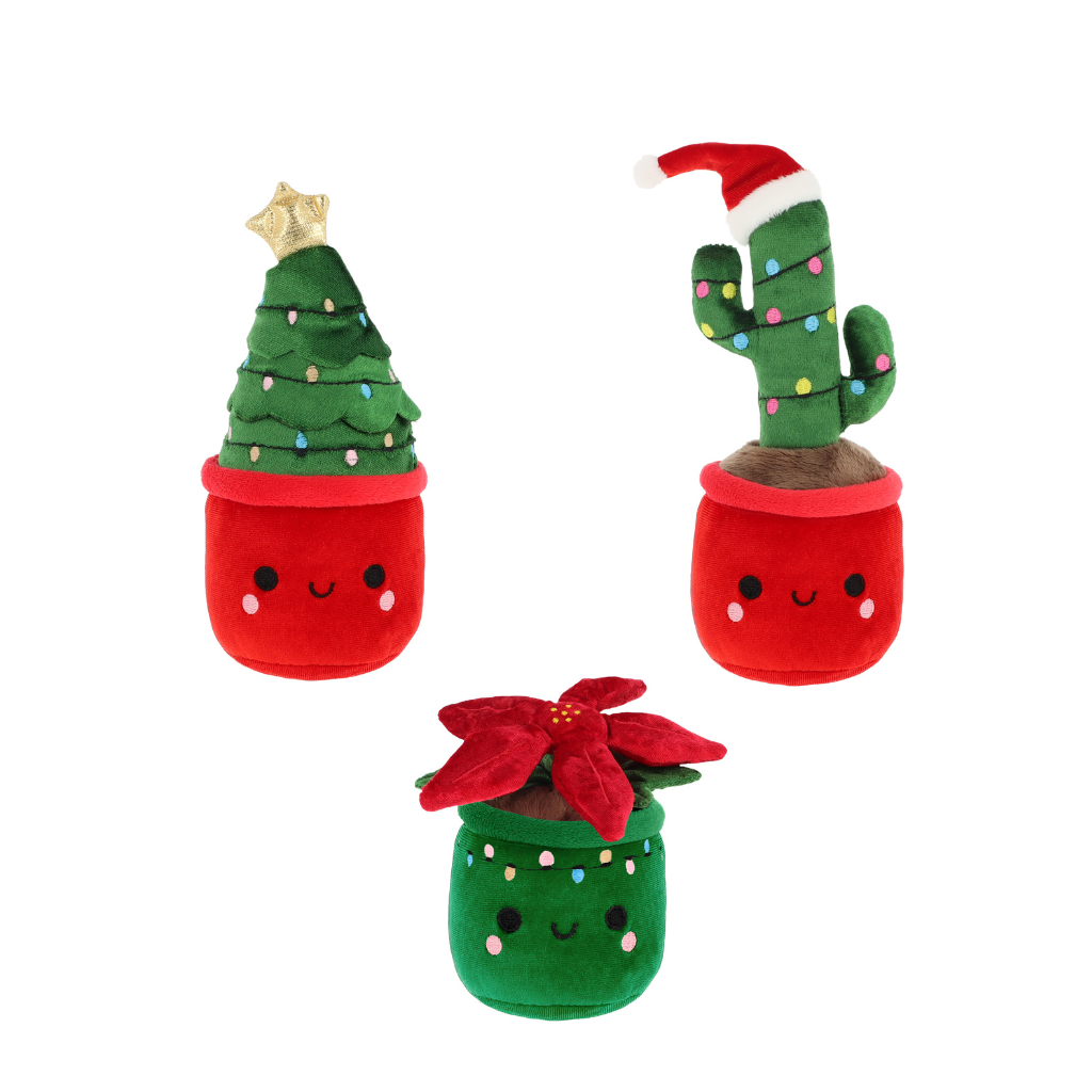 Keel Toys 12cm Poinsettia Plant Bobball