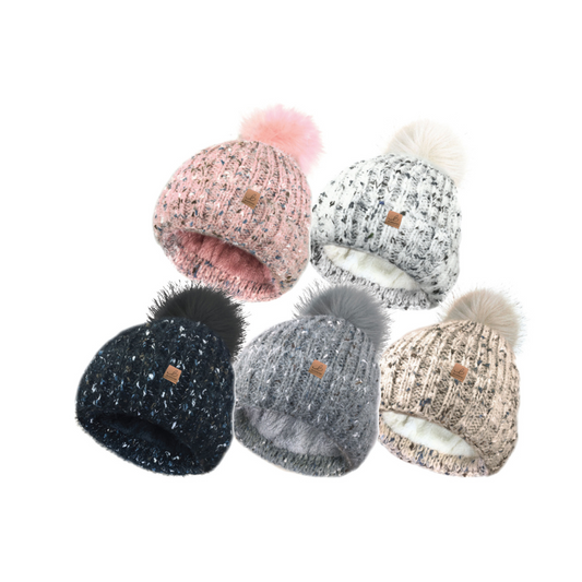 Fleck Bobble Hat