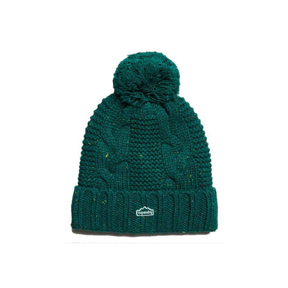 Superdry Cable Knit Forest Green Bobble Hat