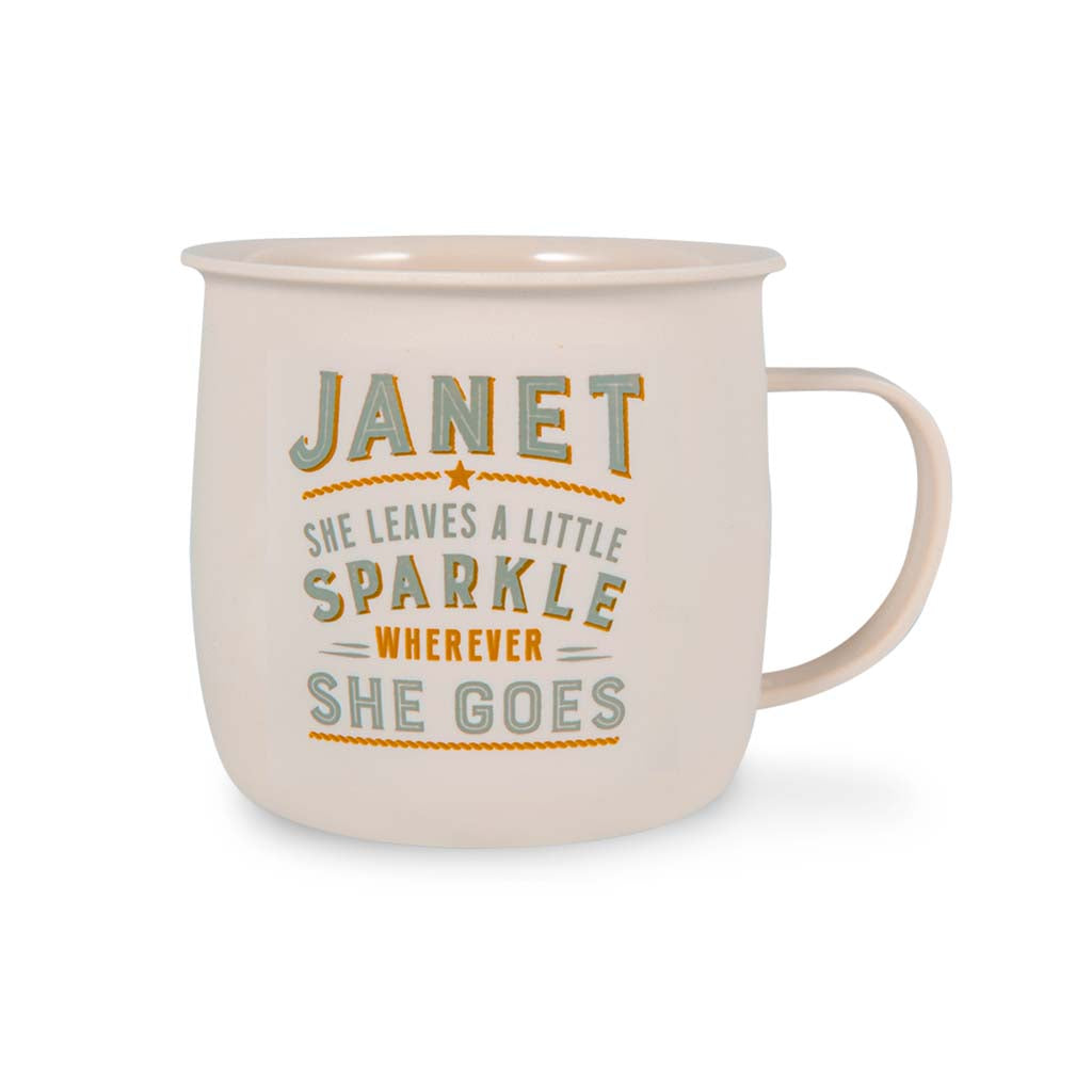 Melamine Personalised Women's Names Outdoor Mugs