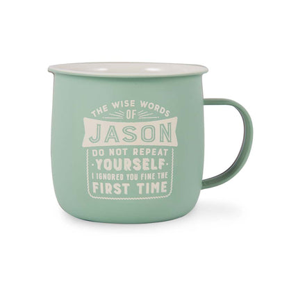 Melamine Personalised Men's Names Outdoor Mugs