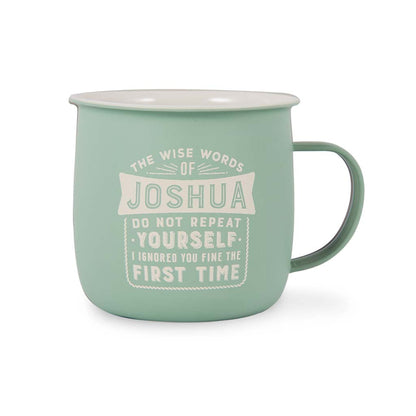 Melamine Personalised Men's Names Outdoor Mugs