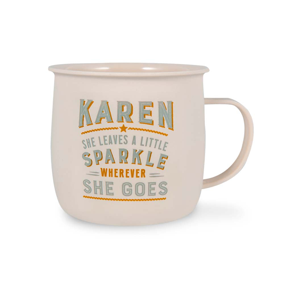 Melamine Personalised Women's Names Outdoor Mugs