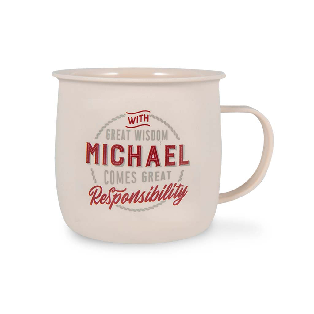 Melamine Personalised Men's Names Outdoor Mugs