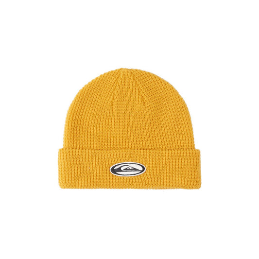 Quiksilver Waffle Knit Mustard Yellow Beanie