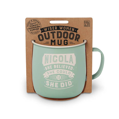 Melamine Personalised Women's Names Outdoor Mugs