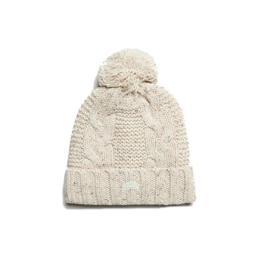 Superdry Cable Knit Oatmeal Bobble Hat