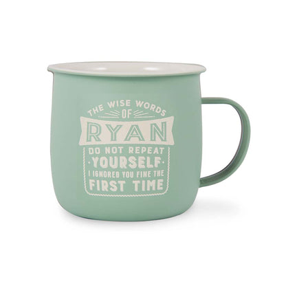 Melamine Personalised Men's Names Outdoor Mugs