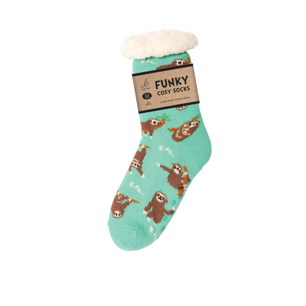 Sherpa Sloth Slipper Socks