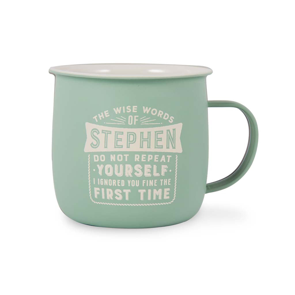 Melamine Personalised Men's Names Outdoor Mugs