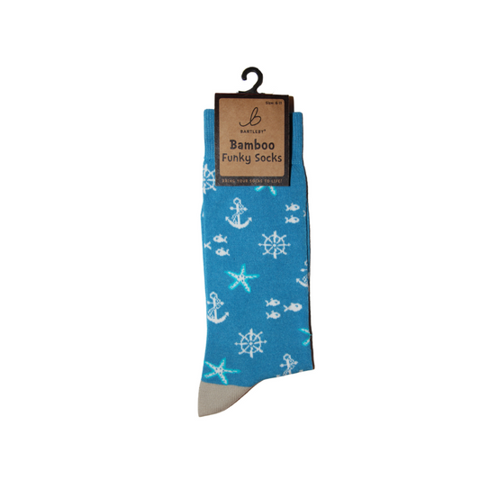 Bamboo Nautical Socks