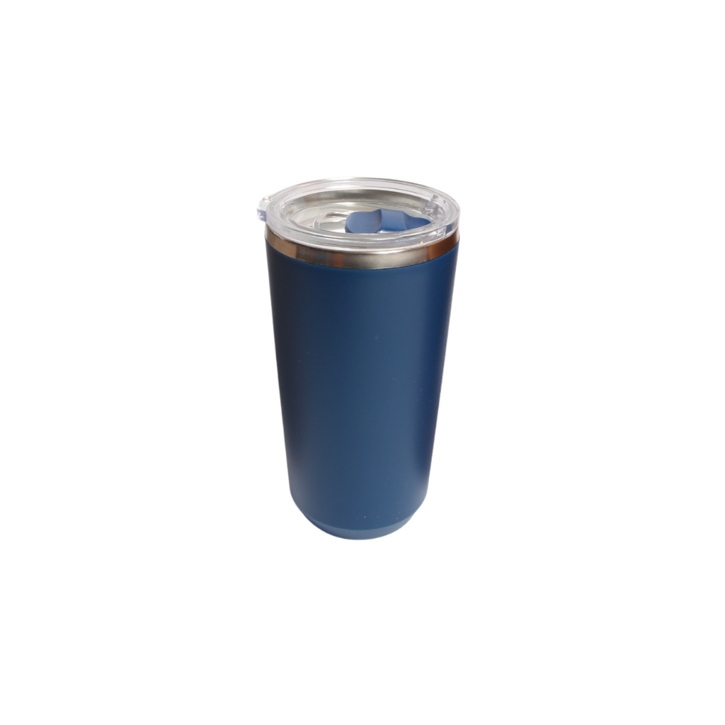 Stainless Steel Navy Blue Drinks Flask