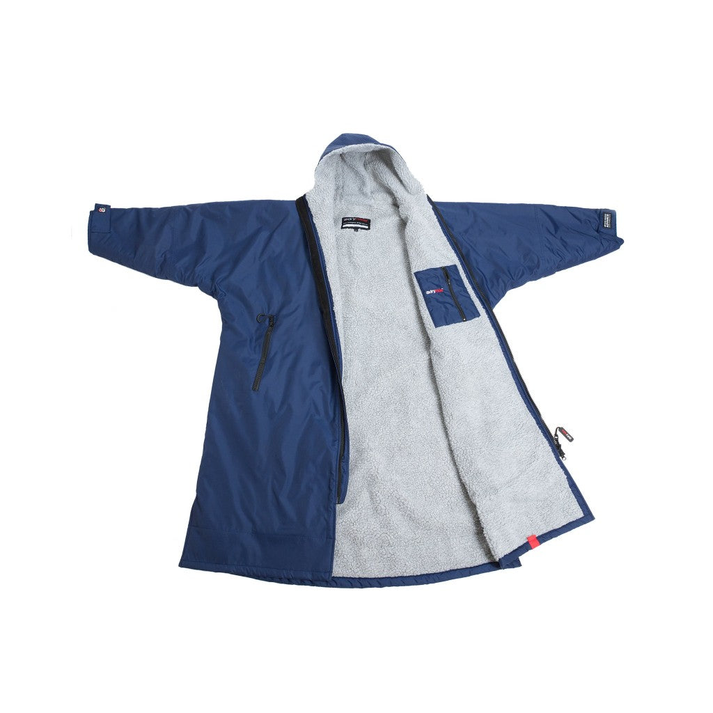 dryrobe Long Sleeve Navy & Grey Changing Robe (Adult)