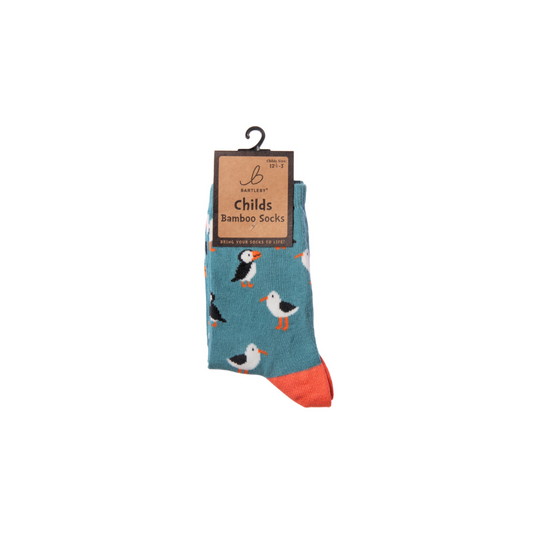 Bamboo Puffin & Seagull Socks (Kids)