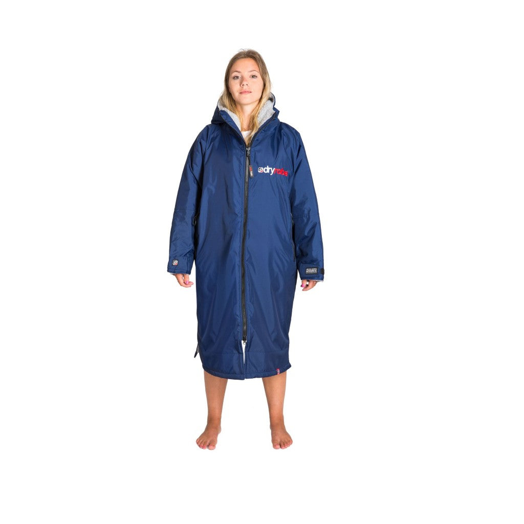 dryrobe Long Sleeve Navy & Grey Changing Robe (Adult)