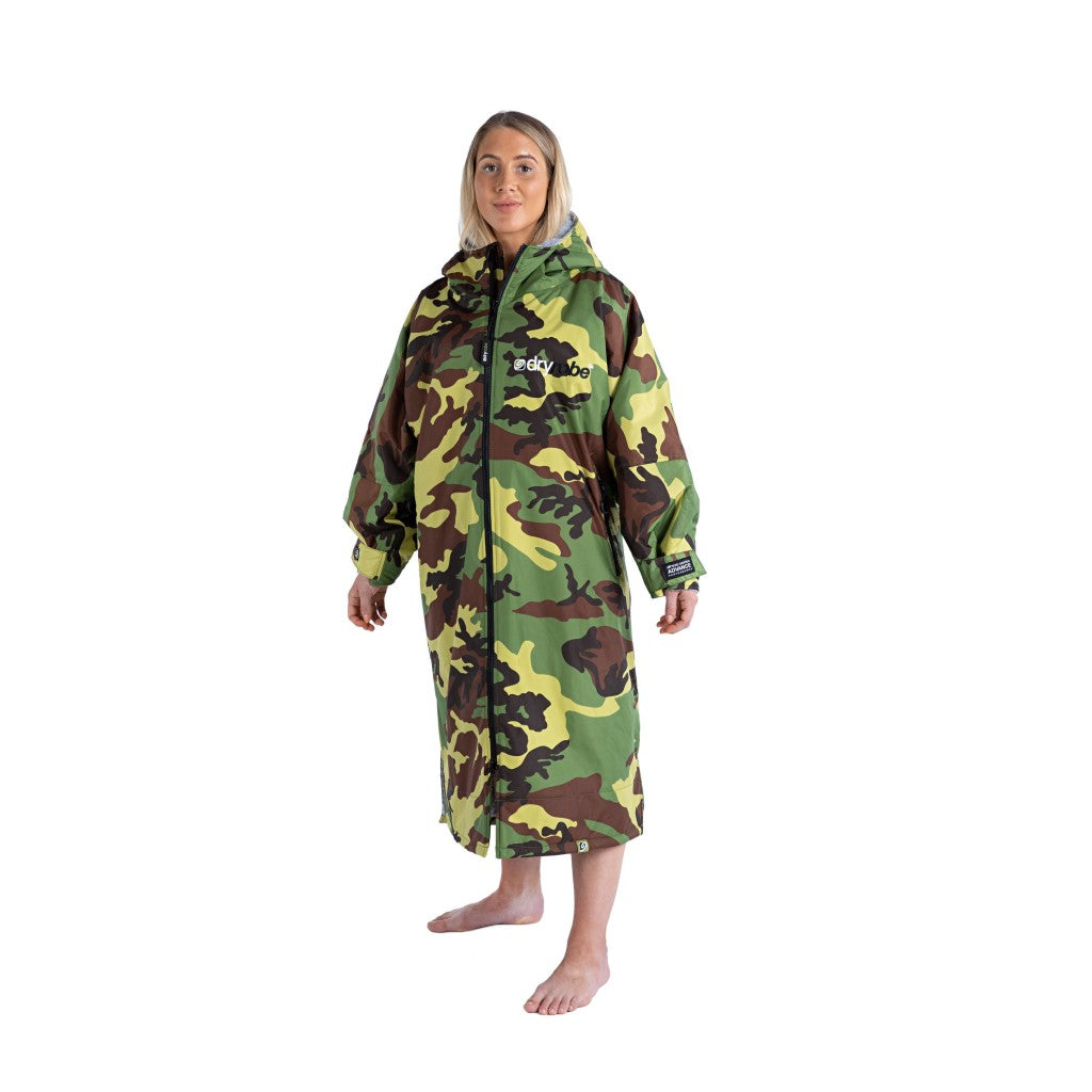 dryrobe Long Sleeve Camo & Grey Changing Robe (Adult)