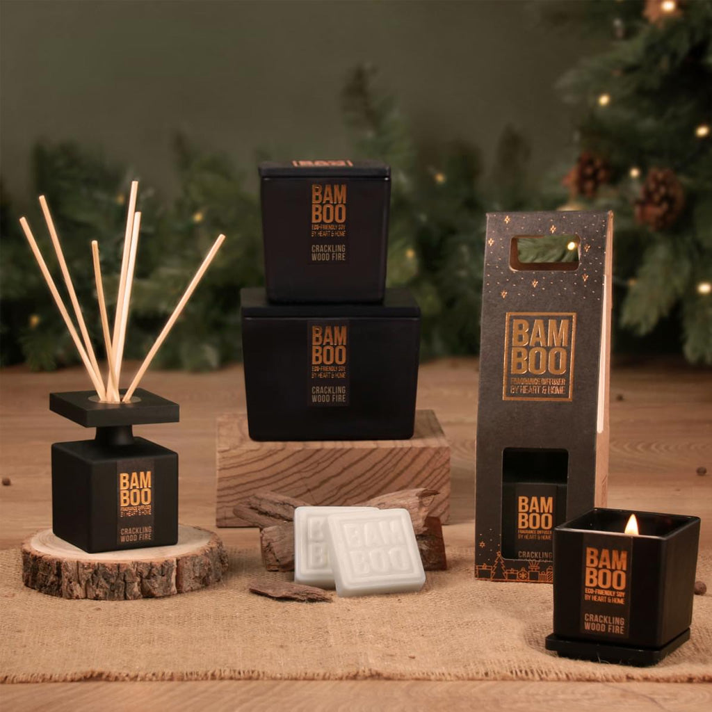 Crackling Wood Fire Eco Soy Centrepiece Candle