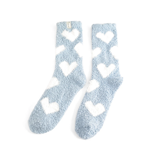 Miss Sparrow Hearts Fluffy Socks