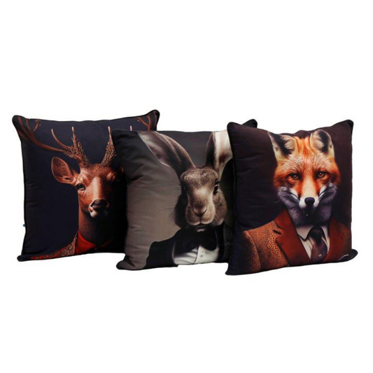 Forest Animals Portrait Cushion