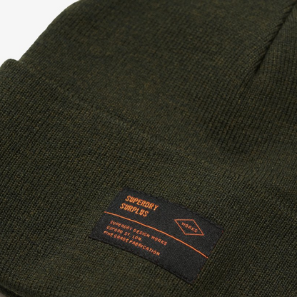 Superdry Surplus Olive Green Knitted Beanie