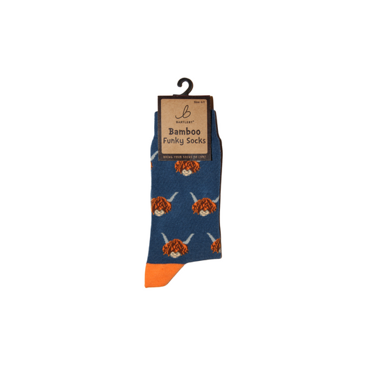 Bamboo Highland Cow Socks