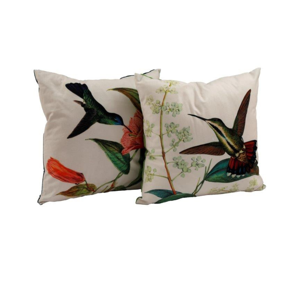 Hummingbird Square Cushion