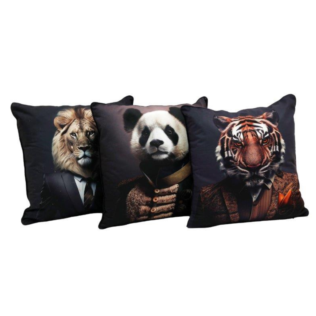 Jungle Animals Portrait Cushion