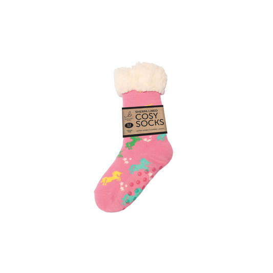 Sherpa Unicorn Slipper Socks (Kids)