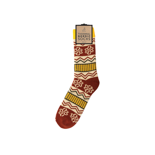 Nordic Thermal Burgundy Socks