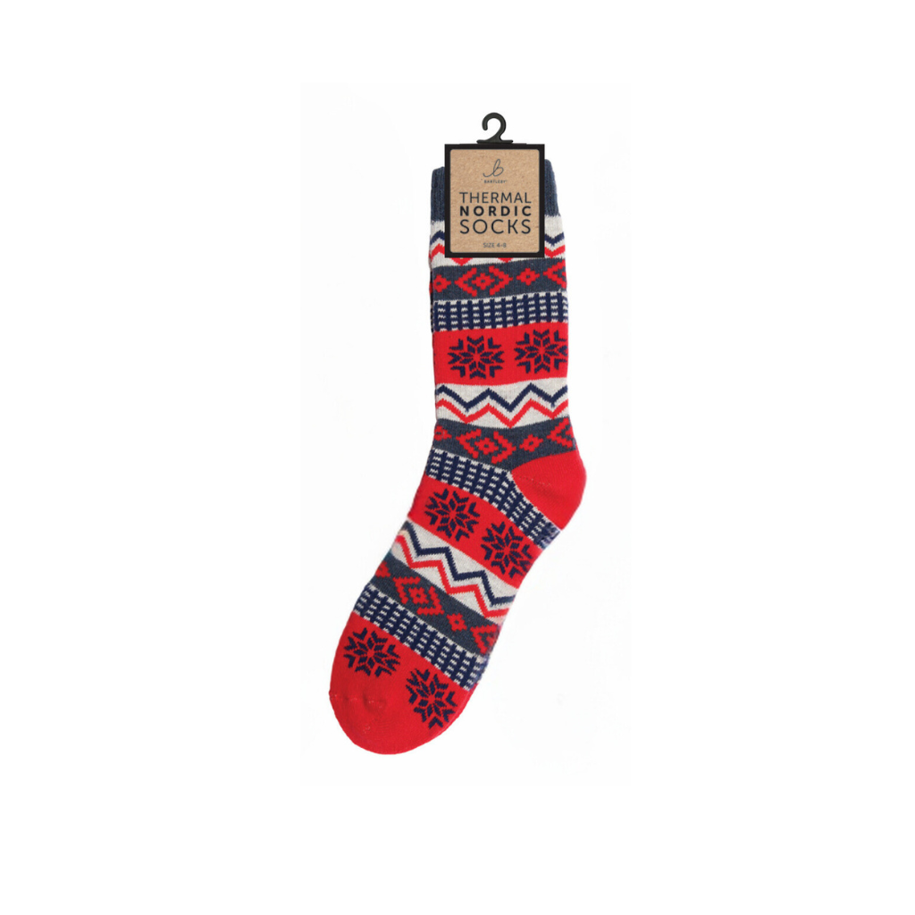 Nordic Thermal Red Socks