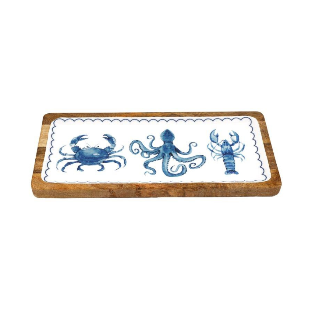 Sealife Enamel Large Serving Tray