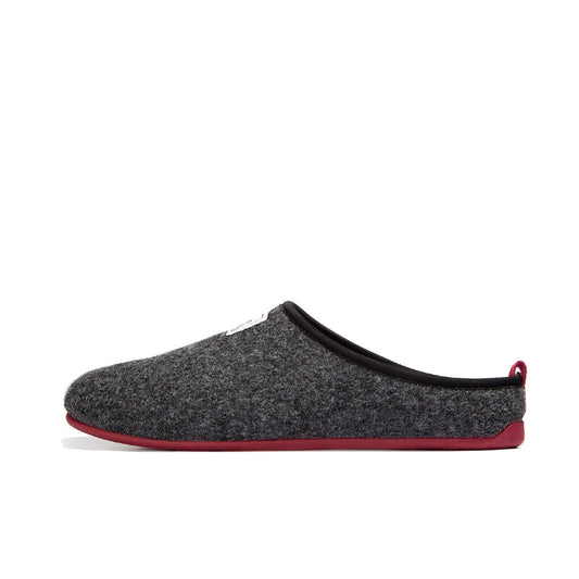 Mercredy Charcoal & Burgundy Slippers