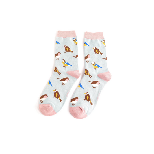 Miss Sparrow Garden Birds Socks