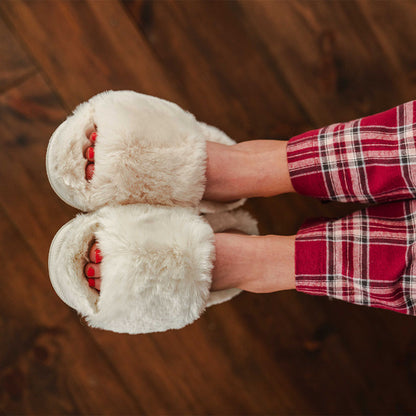 Miss Sparrow Slider Cream Slippers