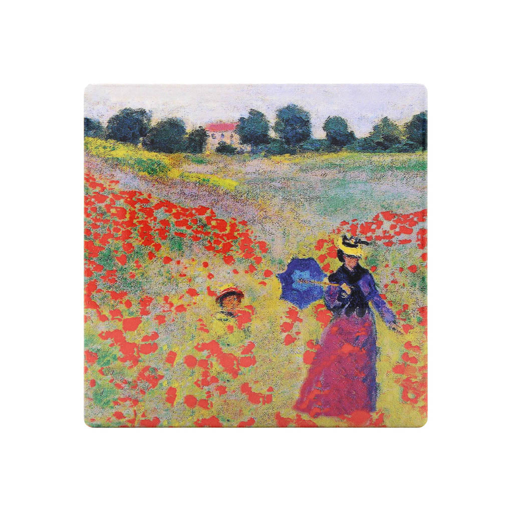 Monet Poppies Coaster