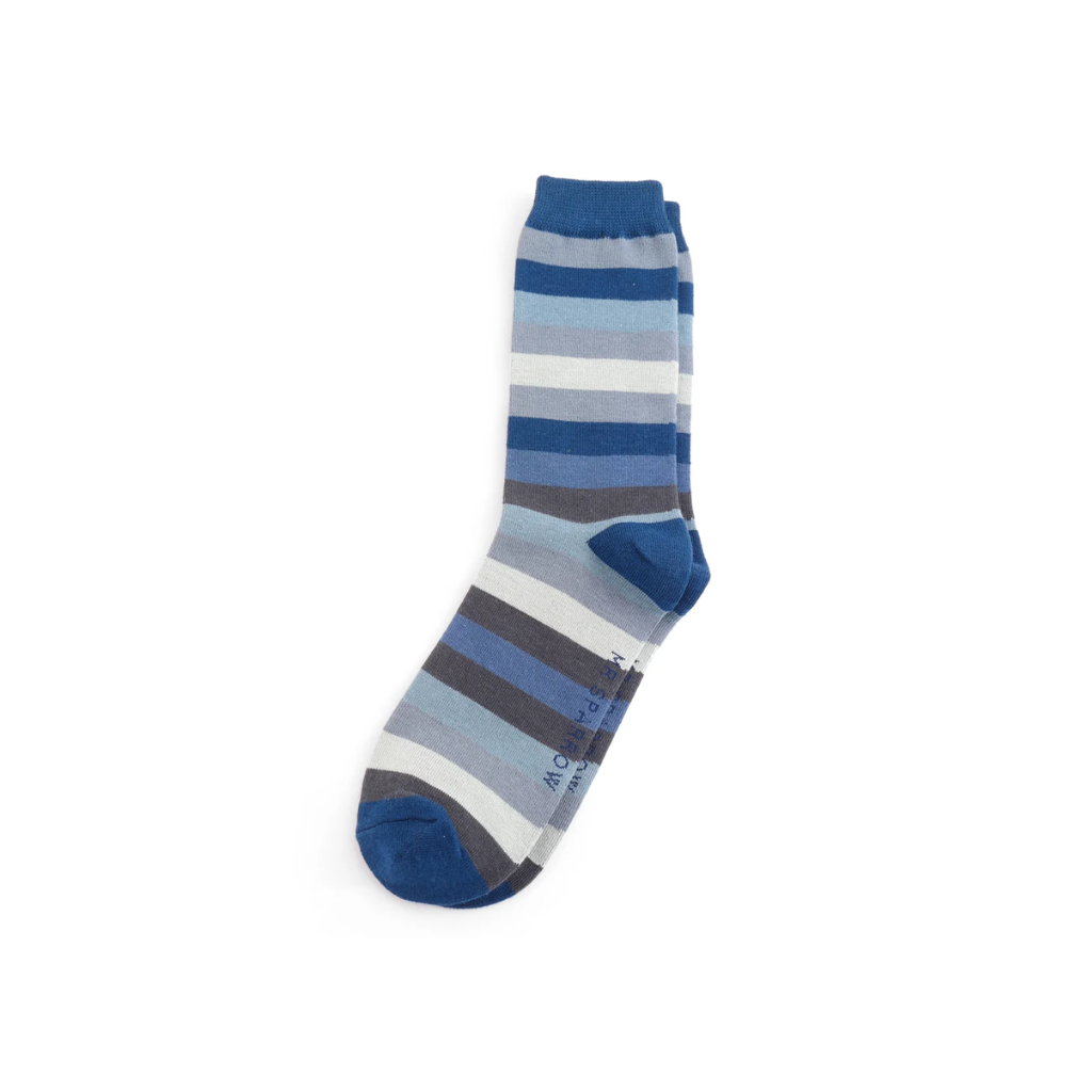 Mr Sparrow Navy Stripes Socks