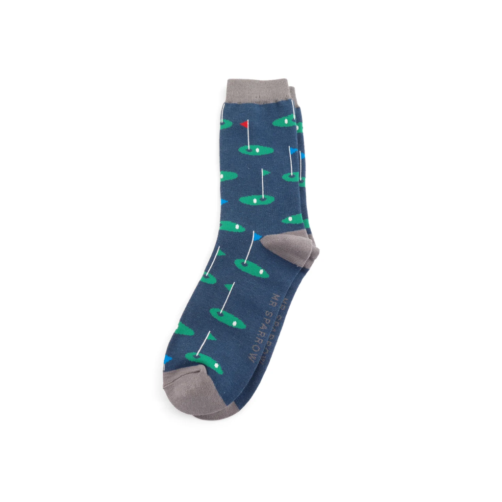 Mr Sparrow Navy Golf Socks