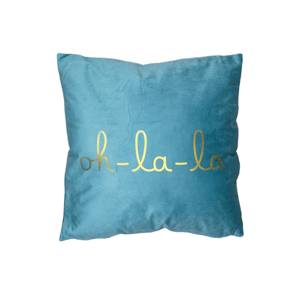 Blue Oh La La Cushion