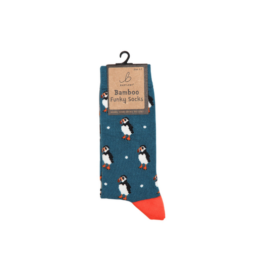 Bamboo Puffins Socks