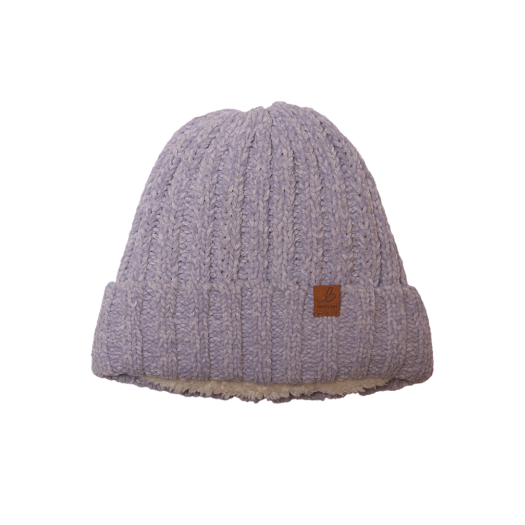 Purple Chenille Waterproof Beanie