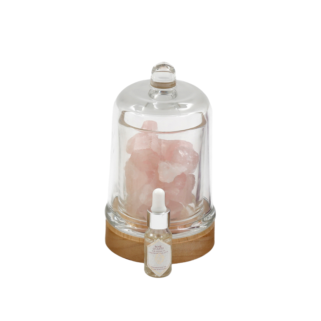 Rose Quartz Fragranced Crystal Diffuser Lamp