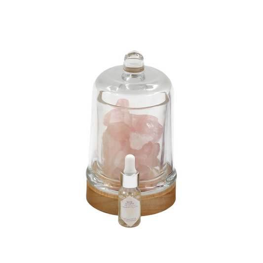 Rose Quartz Fragranced Crystal Diffuser Lamp