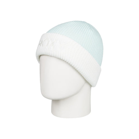 Roxy Rib Knit Aqua Beanie